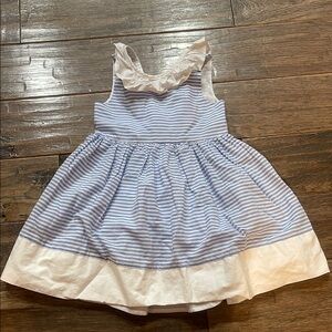 Tommy Bahama Blue and White Sleeveless Sundress with Scoop Neck